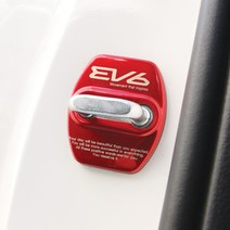 [JR SHOP] EV6 크롬 도어스트라이커 커버 차량 녹방지 튜닝, 블랙(1P)