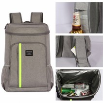 SH 대용량 보냉 보온 아이스 백팩 가방 30리터 캠핑 등산 등산용, 그레이, 30L