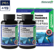 고함량 식약처인정 콘드로이친 (2통 4개월분) 상어연골 분말가루 무릎 발목 손가락 관절 연골 영양제 네추럴라이즈 프리미엄 콘드로이친Q 2박스