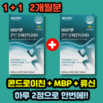 콘드로이친MBP 류신 추천 120정 유단백추출물 상어연골 1박스+1박스
