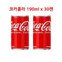 코카콜라 190ml x 30캔 작은캔 탄산 음료 대량 구매