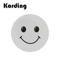 코딩 KD-34 원형 스마트폰 마그네틱 자석 디자인 철판 플레이트, 1개, 64. 스마일 3cm