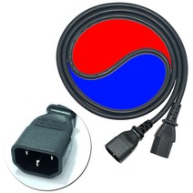 국산 컴퓨터 파워 캡코드 연장 케이블 220V 전선 2M, 기본상품, 1개