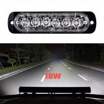 차량용 안개등 LED 전조등자동차 LED 작업등 바 12W 오프로드 조명 안개 램프 6 트랙터 스포트라이트, 한개옵션1, 01 12v white light