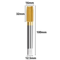 드릴 탭 나사 탭핑 비트 태핑 압출 성형 기계 코팅 미터 금속 도구-62, 16x2