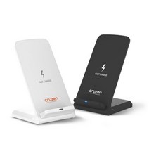 크루젠 U1.크루젠 스탠드 형 고속 무선충전기 10W(LS-200M_300) 무선 충전 거치대, 1박스, 블랙