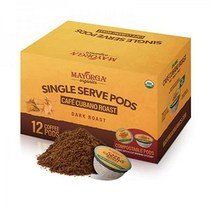 Mayorga 다크 로스트 K컵 커피 포드 12CT - K컵 & Keurig 2.0용 카페 쿠바노 커피 포드 - 유기농 특산품 등급 100% 아라비카 커피 원두 - 비GMO 직거래, Café Cubano Roast_12 Count (P