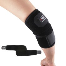 [국내의료기인증] 의료용 팔꿈치 보호대 헬스 스트랩 테니스 엘보 팔 엘보우 보호 아대﻿, 1개