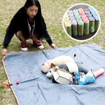 피크닉필수템 사용편한 방수돗자리 캠핑렌탈용품 솔캠 글램핑 야외취침 낚시, 1개, 블랙