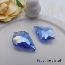 쥬얼리 만들기 22mm 크리스탈 메이플 바로크 펜 던 트 구슬 유리 매력 보석 많은 목걸이 귀걸이 재료 48pcs