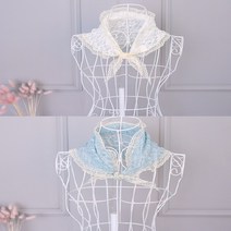 사랑스러운 레이스 목 스카프 국산 미니 쁘띠 머플러 봄 가벼운 상큼한 러블리 꽃무늬 삼각 예쁜 숏 여성 플라워 화사한 작은 캐주얼 자켓 티셔츠 레이어드 룩 여자 캠핑 차박 액세사리