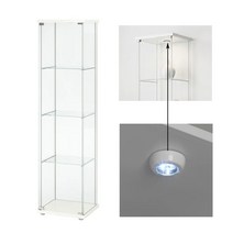 무료조립 이케아 DETOLF 데톨프 유리장식장 람스타LED 조명 사은품 - WHITE 배송비착불 상세설명확인(서울및수도권일부만배송가능), 화이트 배송비착불(LED조명증정)지방배송 불가