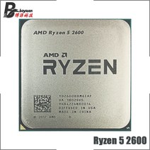 [해외]Amd ryzen 5 2600 r5 2600 3.4 ghz 6 코어 12 코어 65 w cpu, One Size, One Color