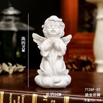 럭셔리 석고 오브제 소품 장식 조각상 캔들 천사 북유럽, 08.H