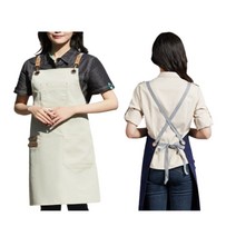 프리미엄 다용도 앞치마 미술 카페 공방 바리스타용 3가지colot, 1. 블랙