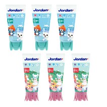 어린이 불소도포 치약 조르단 1 2단계 유아 돌아기 저불소 1000ppm 초등학생 3세트, 2단계 3개세트(6세이상 어린이용)