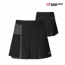 마스터바니에디션 골프 masterbunnyedition여성 이중 플리츠 큐롯 스커트 M421A3PC368_BK, 000, BK