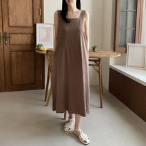 브이와이 여자 백리스 리본보우 SS 에이라인 롱원피스