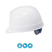 공사현장 머리보호 조절형 흰색 안전모 투구 추락 감전방지 신호수 전기, eZEN(이젠) 자동/백색