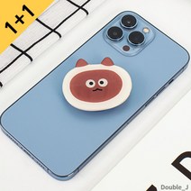 더블제이 귀여운 캐릭터 일러스트 그립톡 모음 고양이 투명 스마트톡 1+1, 샤미즈_일러스트 그립톡, 샤미즈_일러스트 그립톡