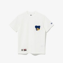 M 뉴에라반팔티 NQC 13086585 뉴에라 엠엘비 쿠퍼스타운 펠트 아플리케 시카고 컵스 티셔츠