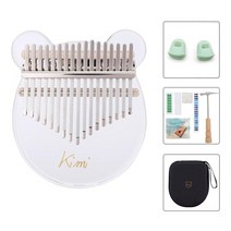 kimi kalimba acrylic 17 key transparent thumb 피아노 mbira sanza with tuner hammer gig kalimba 악기 크리스마스, 유아용 침대와 함께