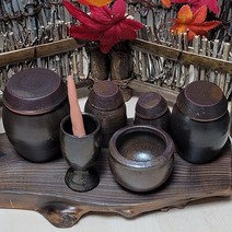 [Her1088] 항아리미니어쳐 전통소품 미니옹기 소금항아리 풍수인테리어 셀프백일상 촬영소품 설날 추석