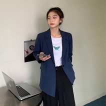 자켓 여자 2021 가을 코디 결혼식 하객대행 C419 알바 오버핏 기상캐스터 아나운서