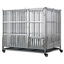 대형 견사 철장 케이지 울타리 개집 격리 펜스 휀스, 길이125 폭79 높이107 (접이식+발매트)