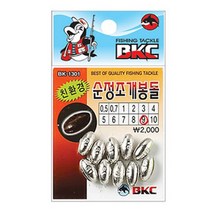 백경조침 BK-1301-A 순정 조개봉돌 환경추코팅, 6호