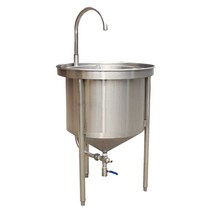 대용량 정미기 스텐 세척통 취사장 단체급식 쌀 씻는, 펌프 없이 25kg