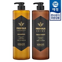 애경 [샴푸180ml 증정] 케라시스 프로폴리스 에너지 샴푸/트리트먼트 1000ml x2개, 샤인 트리트먼트