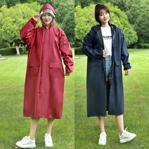 직물형 후드 레인코트 아웃도어 야구관람 스포츠용 우비