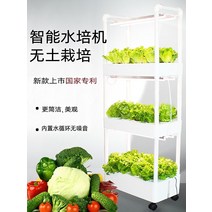 가정용스마트팜 수경재배기 야채키우기 유리온실 토양이없는 재배 장비 가족 발코니 심기 야채와 딸기 자동 수경 다층 입체 야채 기계, [08] 조명이 있는 4중 물 순환, [01] 수지, [01] 중간