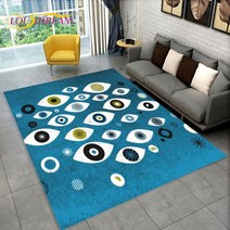 Nazar Evil Eye Tree of Life 영역 러그 가정용 카펫 거실 침실 소파 도어매트 주방 장식 어린이 놀이 미끄럼 방지 바닥 매트, 135.100x120cm39x47in - 27