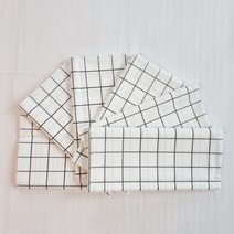 캐프마켓 일회용 격자 방수 테이블보 원형 사각 식탁보, 화이트, 6개 2 ~ 4 인용 137 x 90 cm