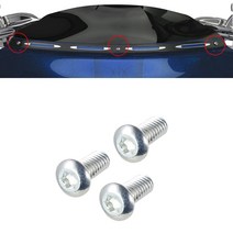 할리 투어링 일렉트라 스트리트 글라이드용 앞유리 트림 볼트 FLHT 1996-2013 모델, 한개옵션0