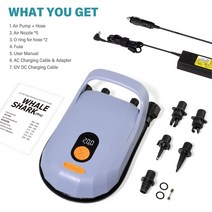 CYCPLUS-전기 스탠드 업 패들 SUP 펌프 12V 7500mAh 20PSI 고압 공기 팽창기 수축 풍선 카약 보트 액세서리, D6 pro 20PSI 7500mAh
