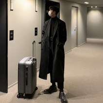 남자친구선물 키작남코트 40대 선물용 키작은남자코트 남자오버핏롱코트 남친선물 남자싱글코트 예쁜코트 50대 남자아우터
