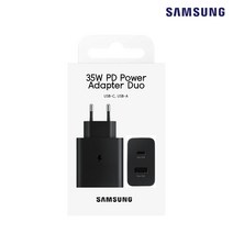 삼성전자 정품 고속충전기 35W 듀얼충전기 PD타입초고속충전기 PPS PD초고속충전기 PD급속충전기 C타입 충전기 EP-TA220, 블랙, 1개