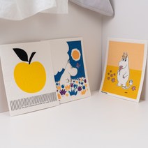 스칸맘 스웨덴 셀룰로오스 행주, 무민 옐로우, 1개