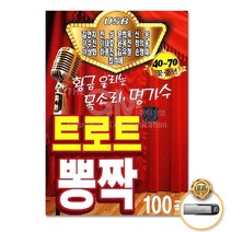 USB_트로트뽕짝100곡/김연자/진성/문희옥/신웅/쟁이쟁이/옥이/님찾아가는길/태클을걸지마/님의등불/사은품CD증정