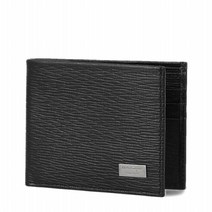 [페라가모] 리바이벌 메탈로고 바이폴드 66 7069 NERO DP 351314 남성 반지갑