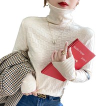 가을철 여성용 폴라 베이직 긴팔 니트 가디건 2P 3Z239