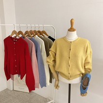 허니제이 / 봄까지 머랭 컬러풀 라운드 가디건(8color)
