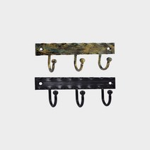 엔틱 3구 옷걸이(2color), 1개