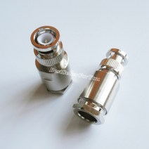 10Pcs BNC Q9 플러그 클램프 RG8 LMR400 RG213 RG165 7D-FB 케이블 RF 동축 커넥터, 한개옵션0