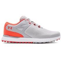 Under Armour 언더아머 여성용 Charged Breathe Sl 골프화 화이트 (101)/일렉트릭 탠저린