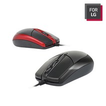 포엘지 USB 유선 마우스 M-1200, 블랙