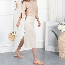 나인뮤즈 자체제작 슈빌린넨트임스커트 S~3XL 빅사이즈 봄 여름 여성의류 린넨 롱스커트